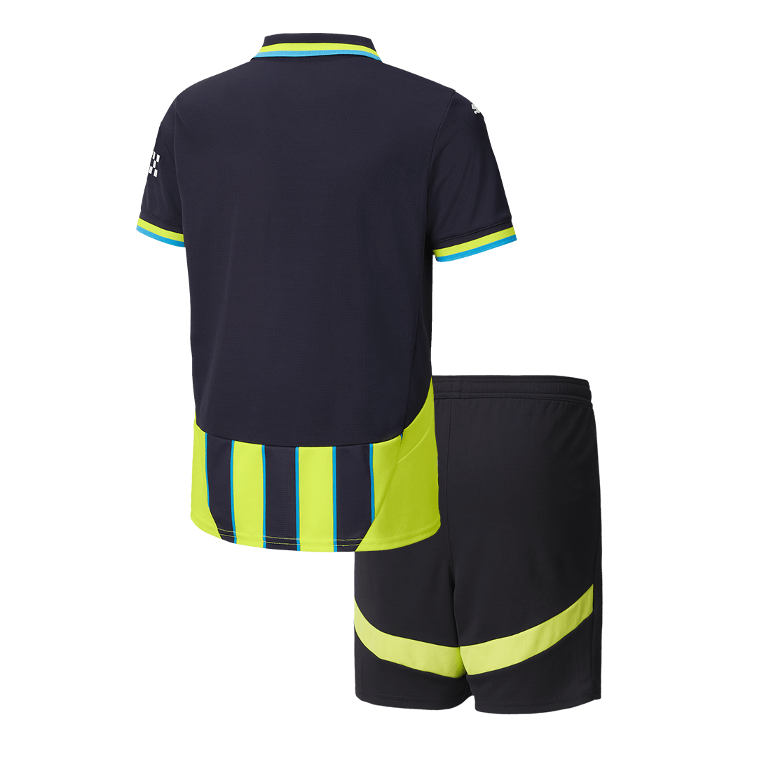 Manchester City Away Kids Soccer Jerseys Kit - gogoalshop