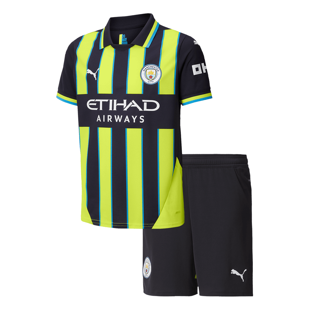 Manchester City Away Kids Soccer Jerseys Kit - gogoalshop