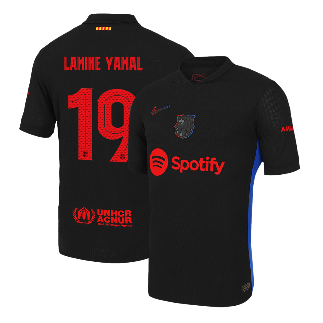 LAMINE YAMAL #19 Barcelona Away Authentic Soccer Jersey- UCL - gogoalshop