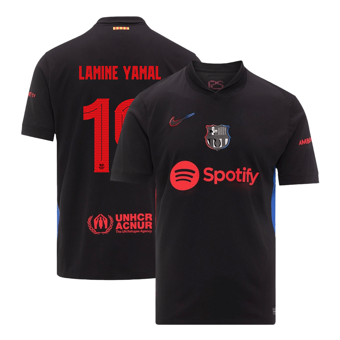 LAMINE YAMAL #19 Barcelona Away Soccer Jersey - UCL - gogoalshop