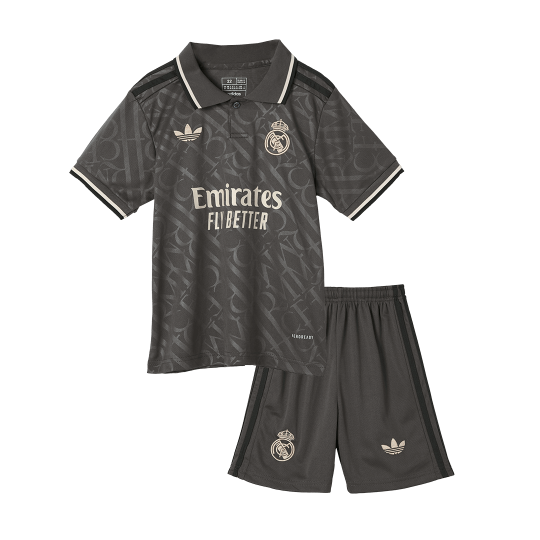 Real Madrid Third Away Kids Soccer Jerseys Kit - gogoalshop