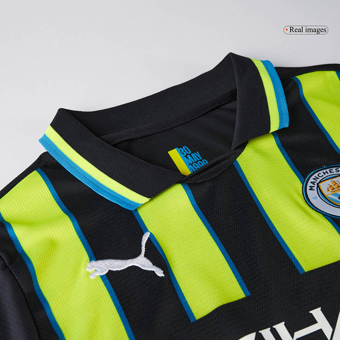 Manchester City Away Kids Soccer Jerseys Kit - gogoalshop