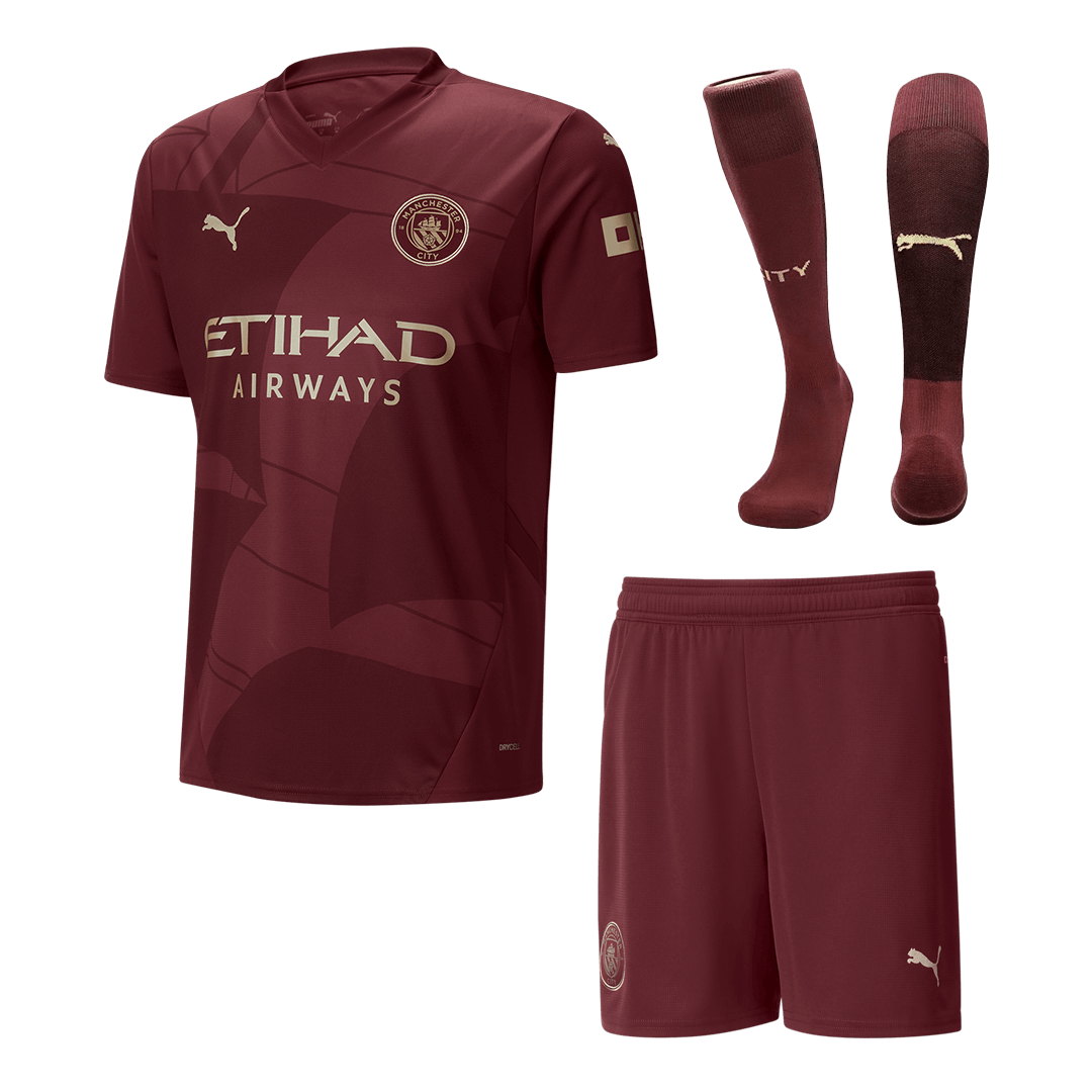 Manchester City Third Away Jerseys Full Kit - gogoalshop