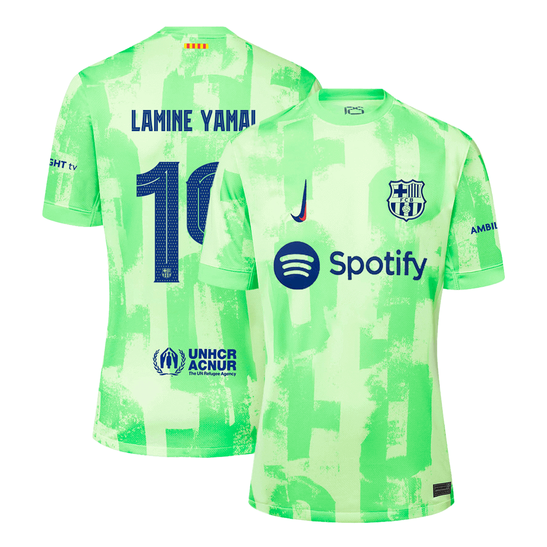 LAMINE YAMAL #19 Barcelona Third Away Soccer Jersey - UCL - gogoalshop