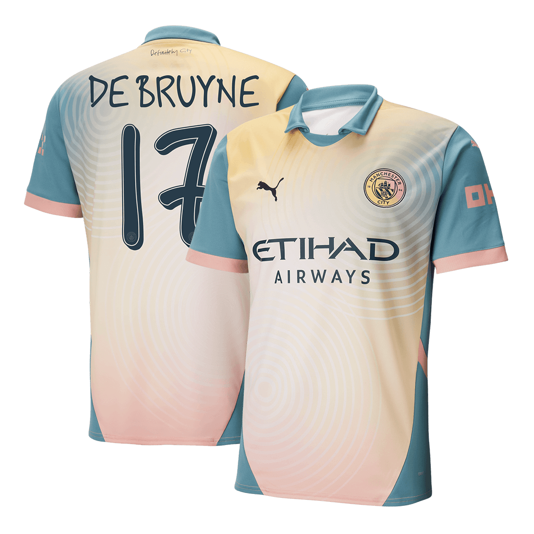 DE BRUYNE #17 Manchester City Fourth Away Soccer Jersey - gogoalshop
