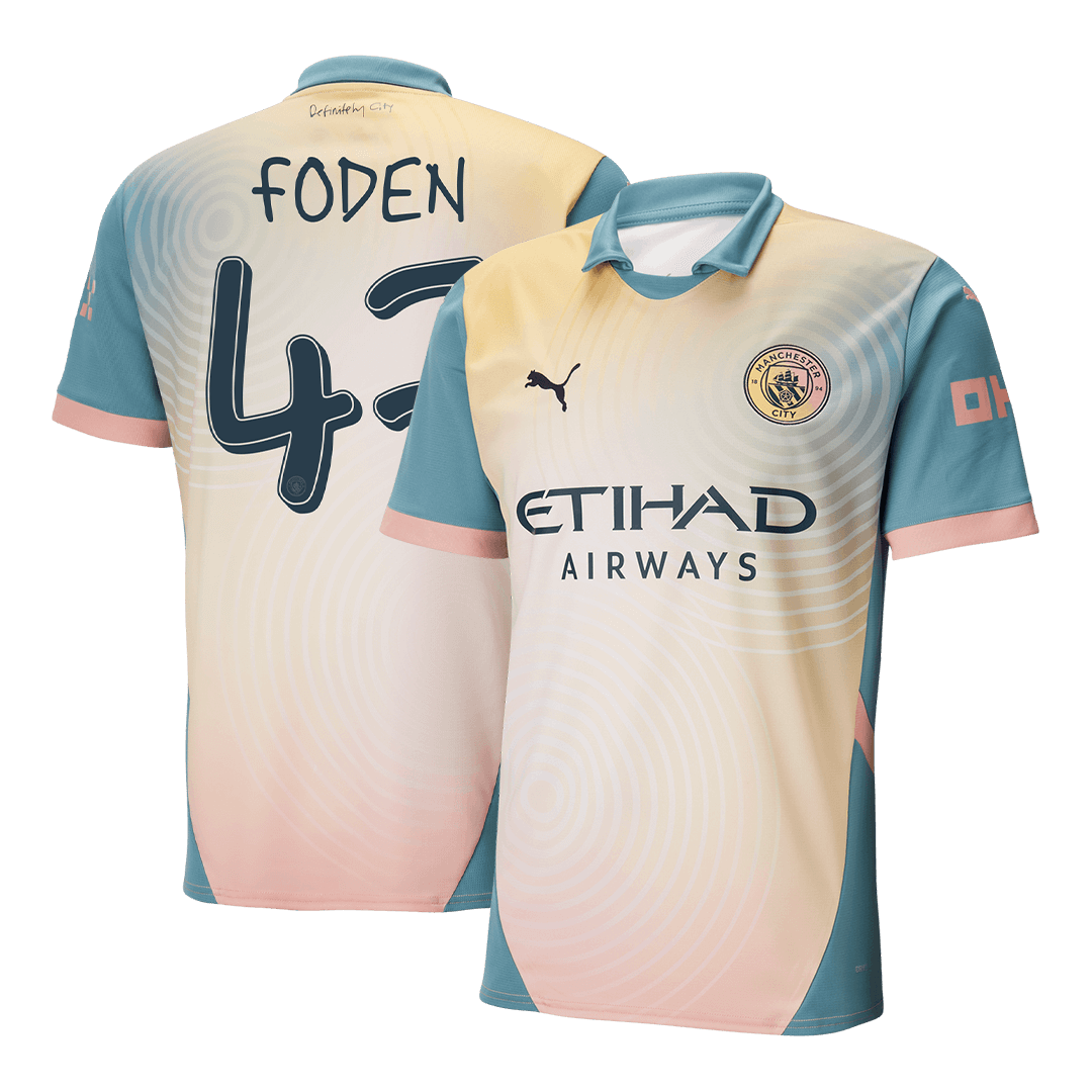 FODEN #47 Manchester City Fourth Away Soccer Jersey - gogoalshop