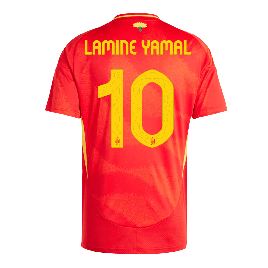LAMINE YAMAL #10 Spain Home Soccer Jersey EURO - gogoalshop
