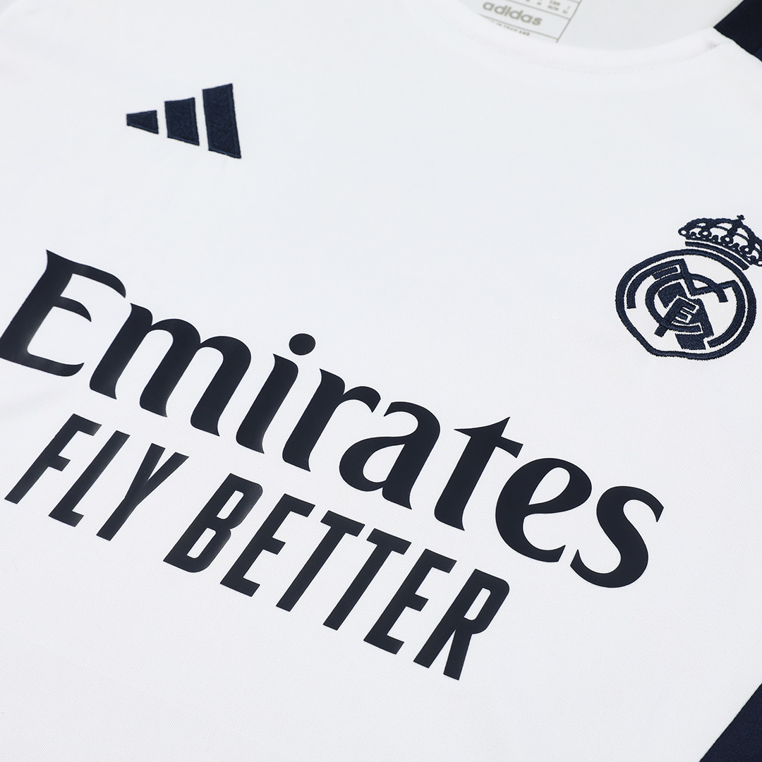 Real Madrid Pre-Match Soccer Jersey White - gogoalshop