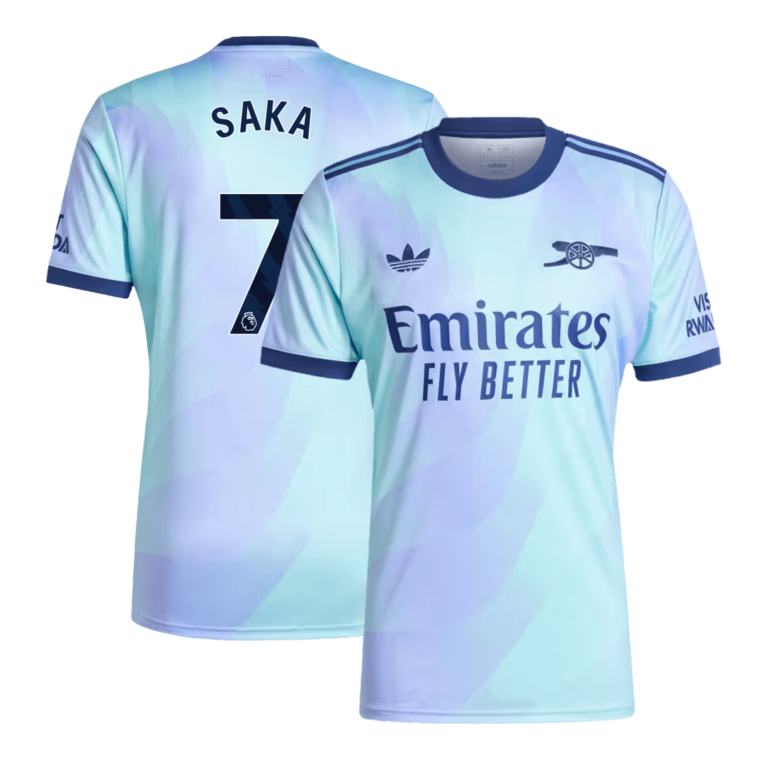 SAKA #7 Arsenal Third Away Soccer Jersey - gogoalshop