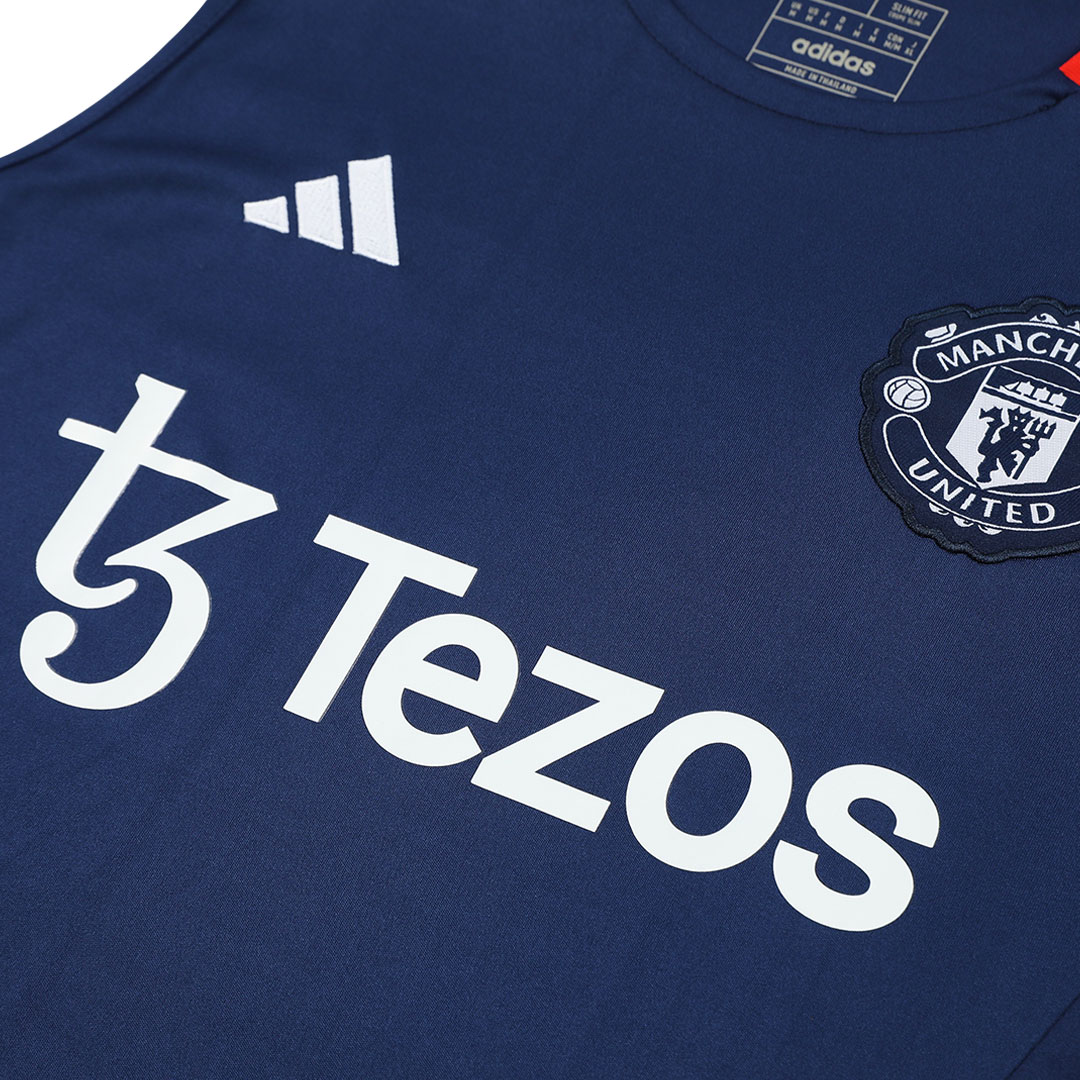 Manchester United Pre-Match Sleeveless Top Navy - gogoalshop