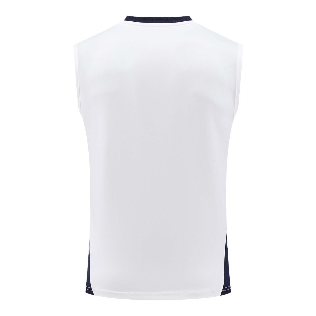 Real Madrid Pre-Match Sleeveless Top White - gogoalshop