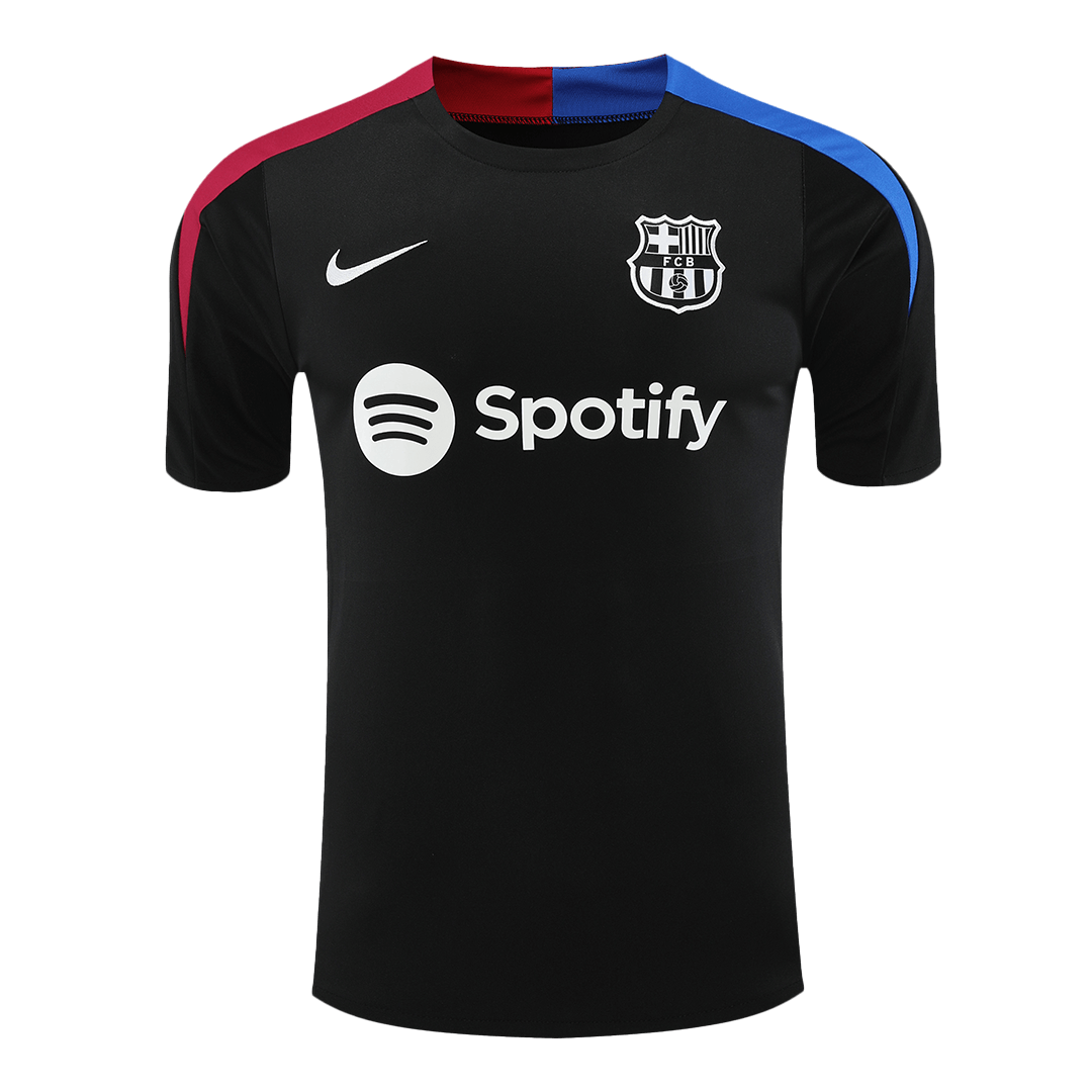 Barcelona Pre-Match Soccer Jersey Black - gogoalshop