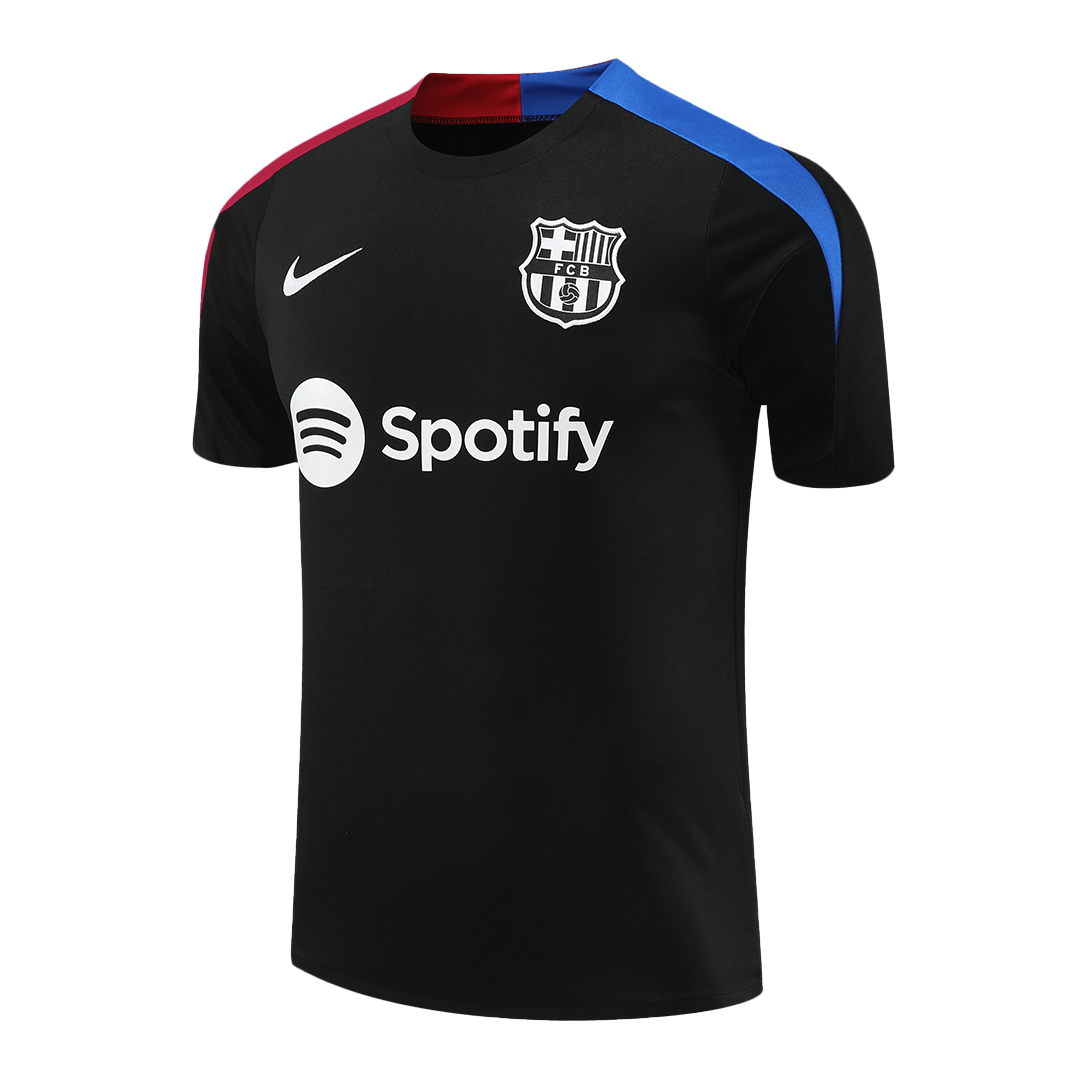 Barcelona Pre-Match Soccer Jersey Black - gogoalshop