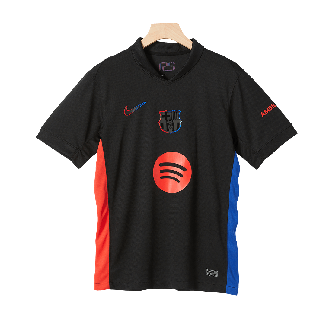 Barcelona Away Soccer Jersey- Spotify Logo Without Text - gogoalshop