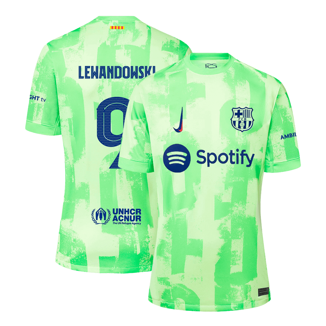 LEWANDOWSKI #9 Barcelona Third Away Soccer Jersey - UCL - gogoalshop