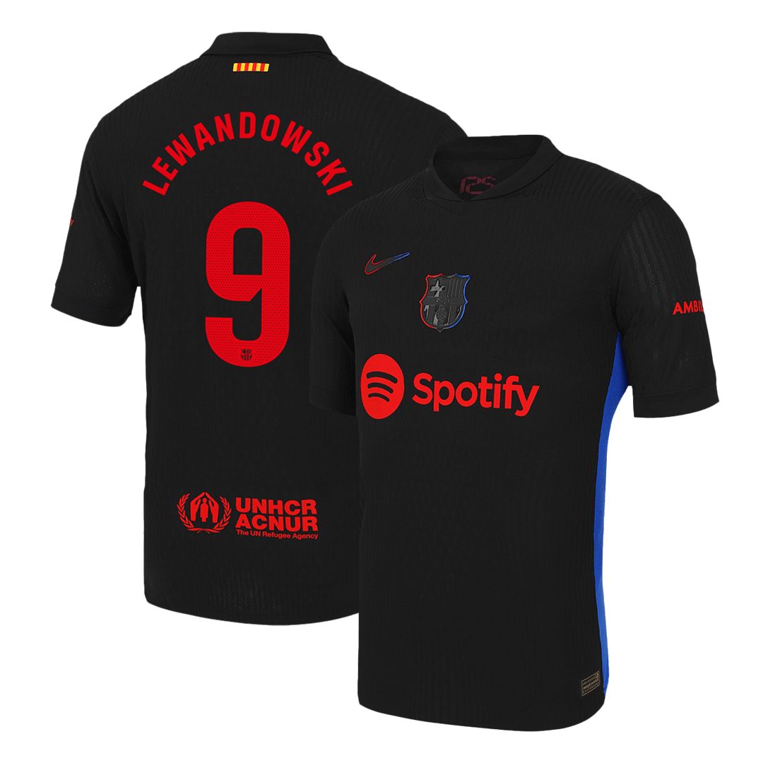 LEWANDOWSKI #9 Barcelona Away Authentic Soccer Jersey - gogoalshop