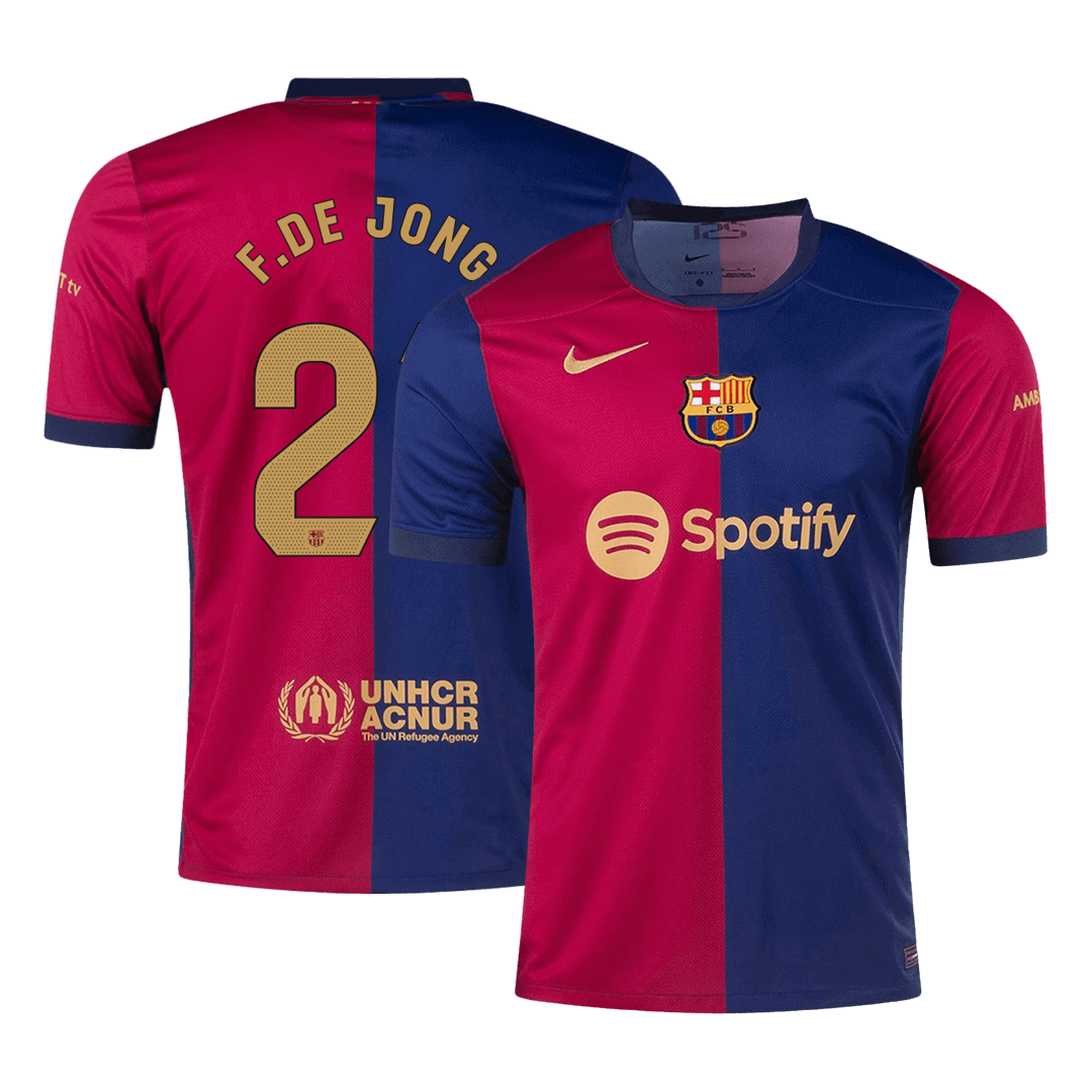 F.DE JONG #21 Barcelona Home Soccer Jersey - gogoalshop