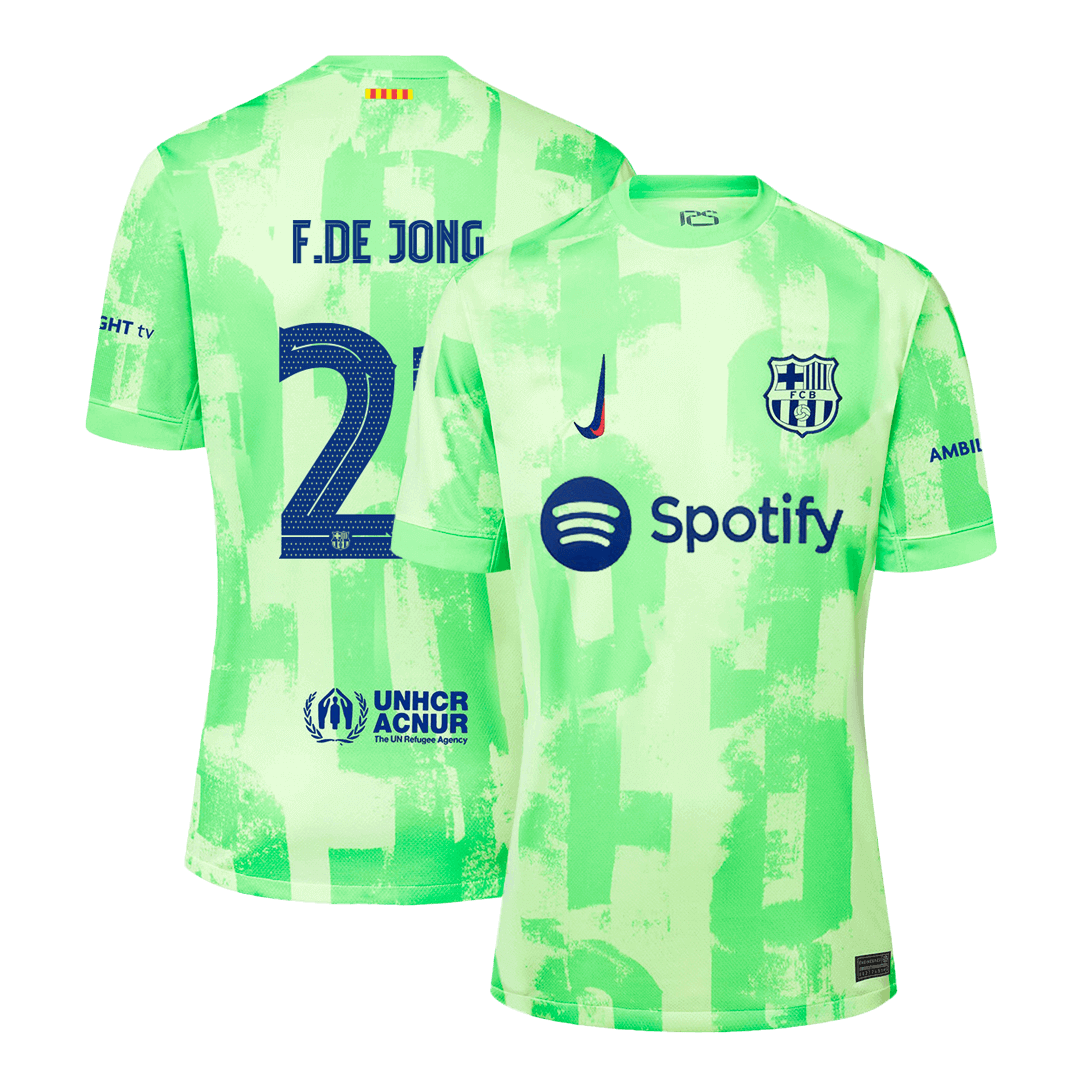 F.DE JONG #21 Barcelona Third Away Soccer Jersey - UCL - gogoalshop