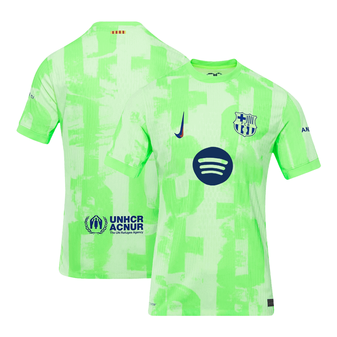 Barcelona Third Away Authentic Soccer Jersey -（Spotify Logo Without Text） - gogoalshop
