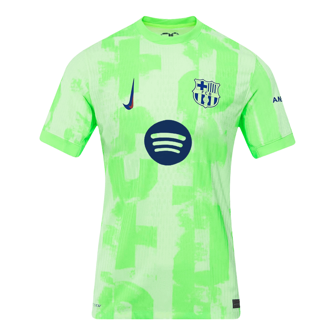 Barcelona Third Away Authentic Soccer Jersey -（Spotify Logo Without Text） - gogoalshop