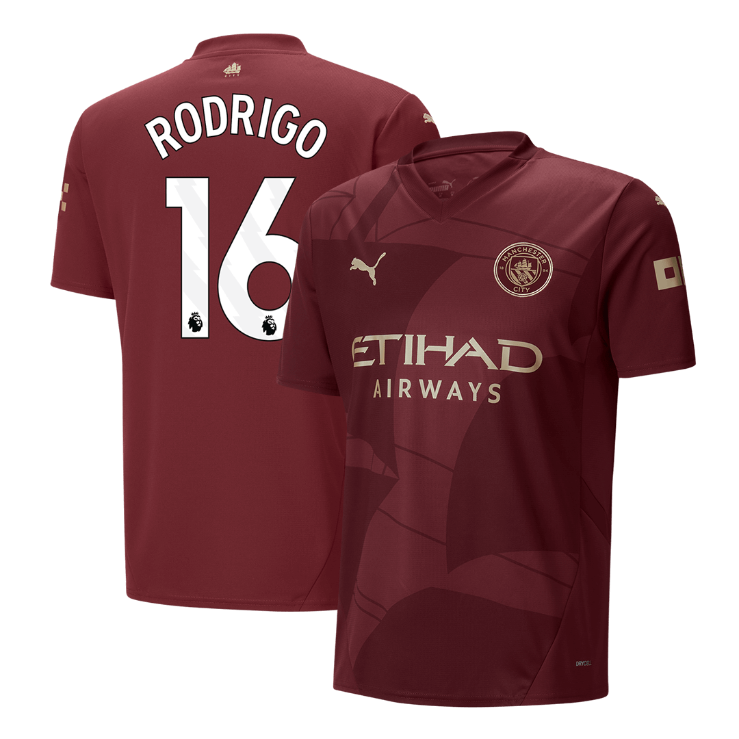 RODRIGO #16 Manchester City Third Away Soccer Jersey - gogoalshop