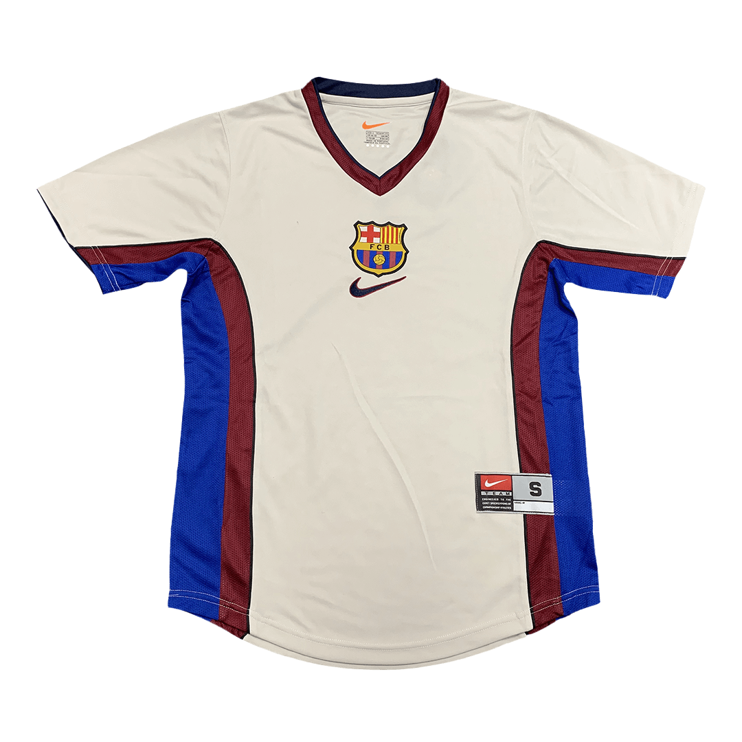 Vintage Soccer Jersey Barcelona Away 1998 99 Gogoalshop