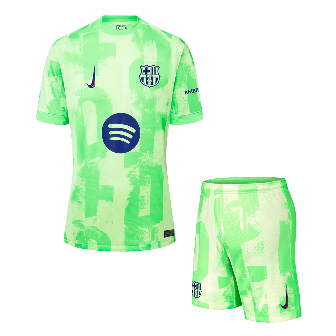 Barcelona Third Away Jerseys Kit - (Spotify Logo Without Text) - gogoalshop