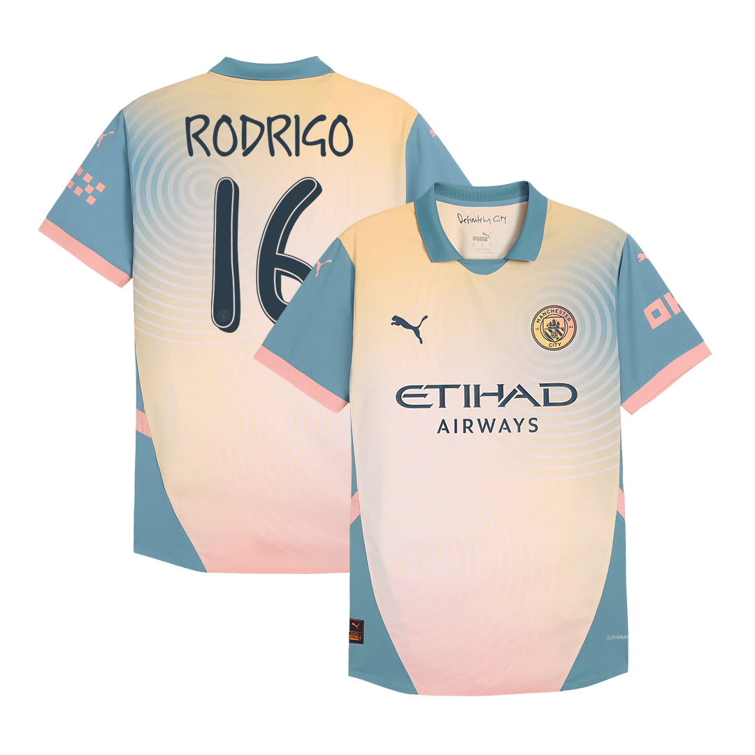 RODRIGO #16 Manchester City Fourth Away Player Version Jersey - gogoalshop