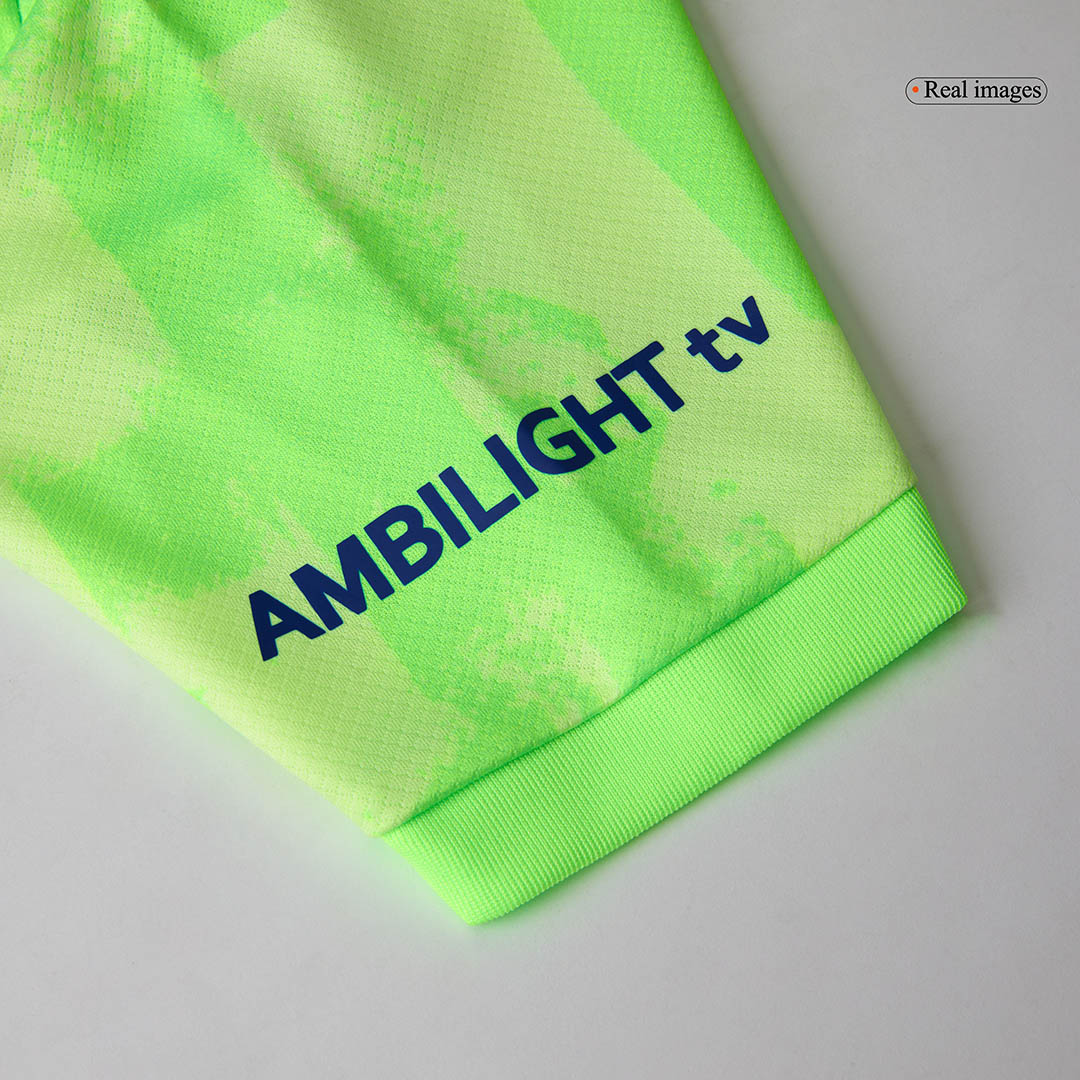 Barcelona Third Away Kids Soccer Jerseys Kit - UCL (Spotify Logo Without Text) - gogoalshop