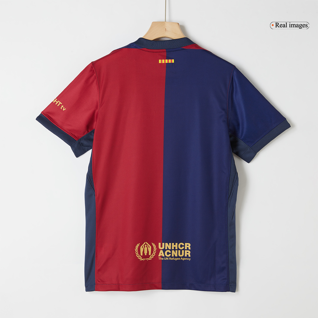 Barcelona Home Soccer Jersey-Spotify Logo Without Text - gogoalshop