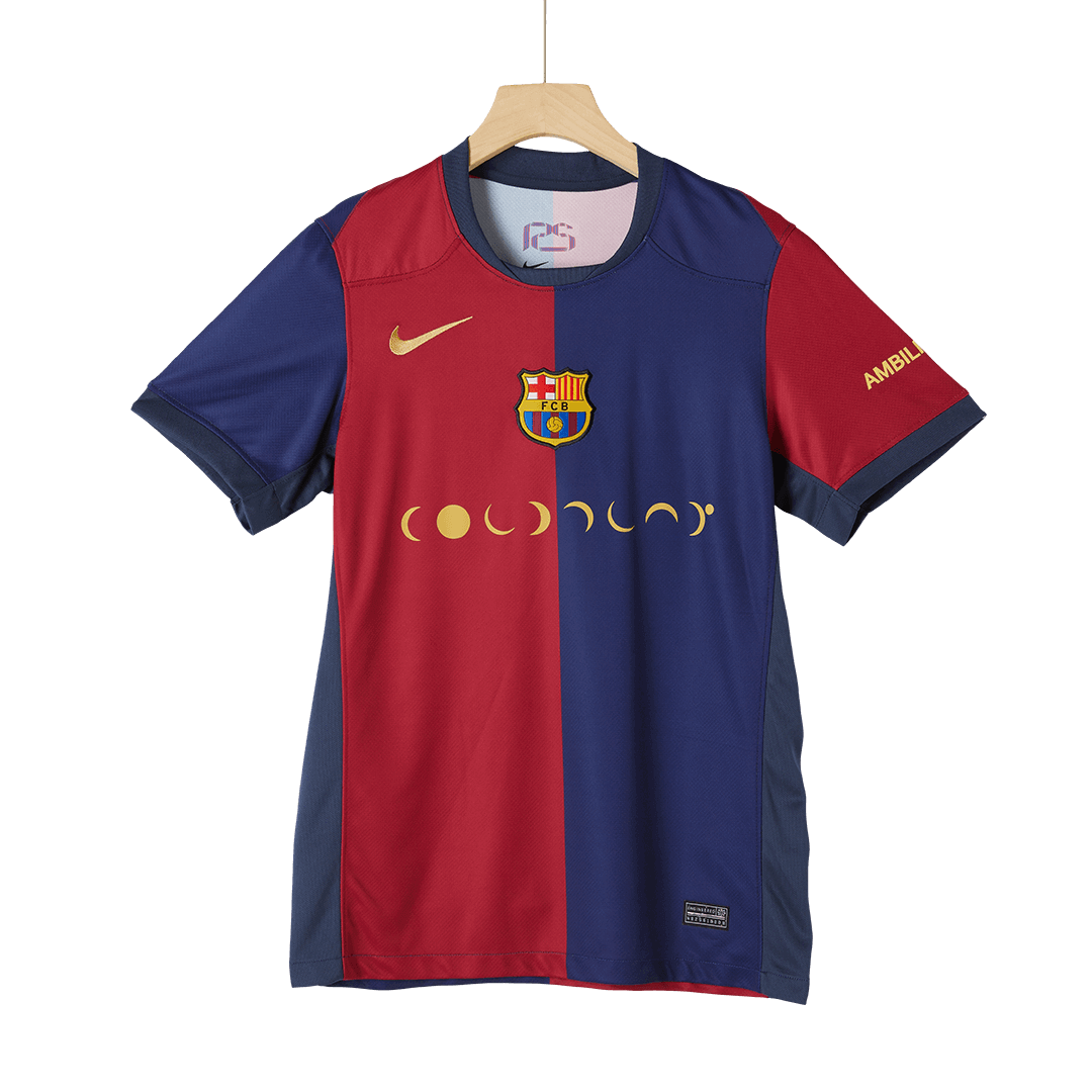 Barcelona Home Soccer Jersey - COLDPLAY - gogoalshop