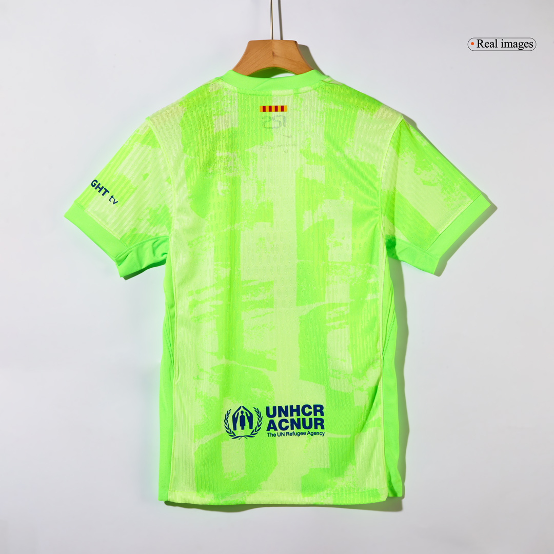 Barcelona Third Away Authentic Soccer Jersey -（Spotify Logo Without Text） - gogoalshop