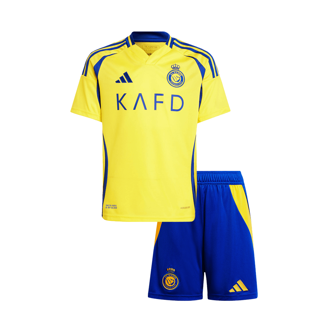 Al Nassr Home Kids Soccer Jerseys Kit - gogoalshop