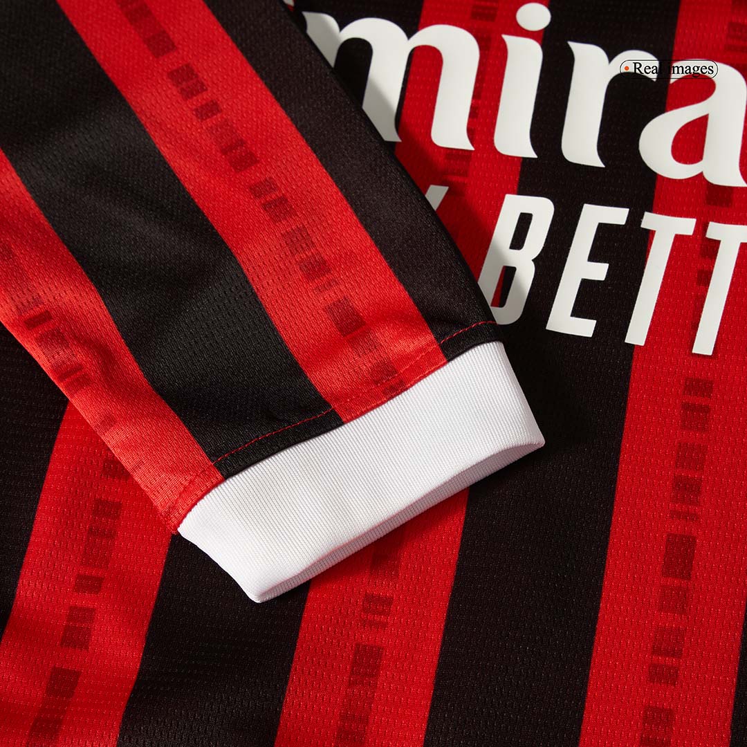 AC Milan Home Long Sleeve Soccer Jersey - gogoalshop