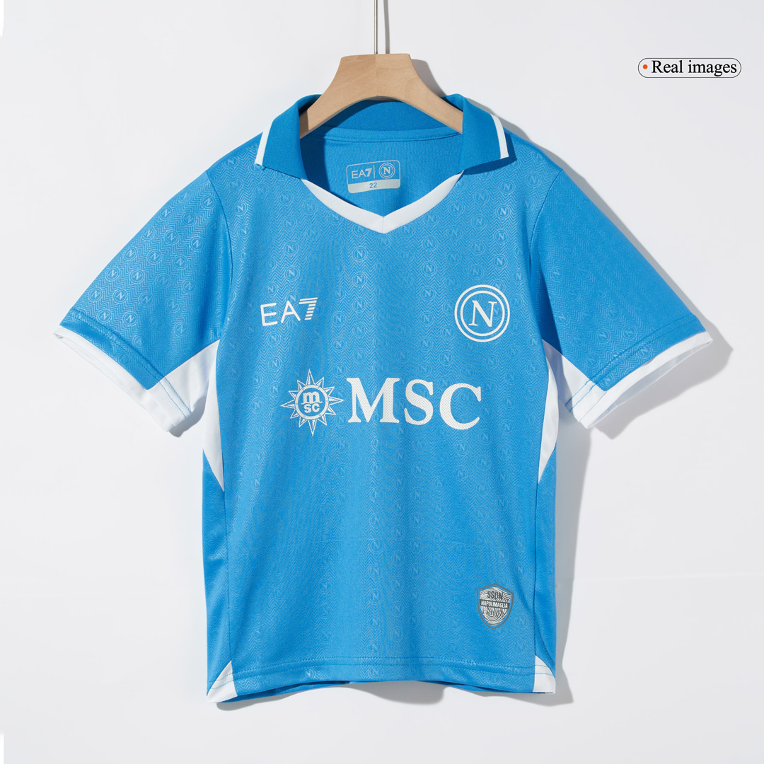 Napoli Home Kids Soccer Jerseys Kit - gogoalshop