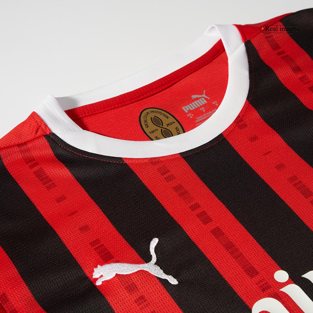 AC Milan Home Long Sleeve Soccer Jersey - gogoalshop