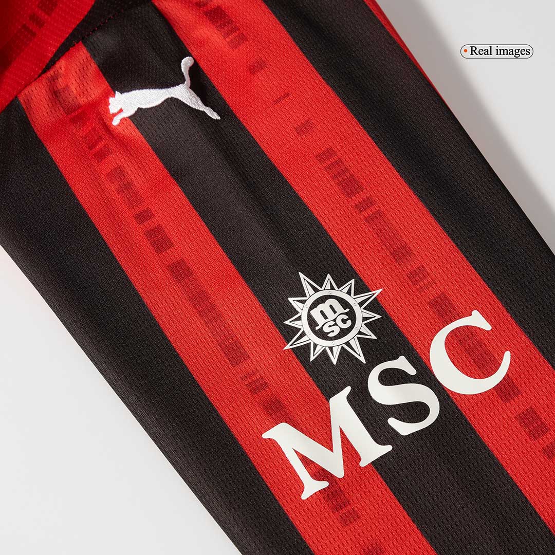 AC Milan Home Long Sleeve Soccer Jersey - gogoalshop