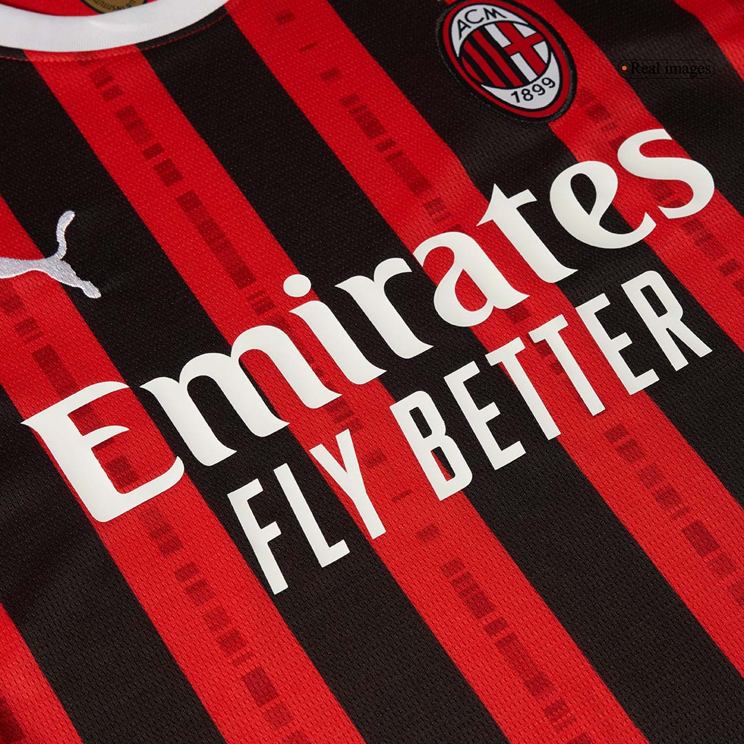 AC Milan Home Long Sleeve Soccer Jersey - gogoalshop