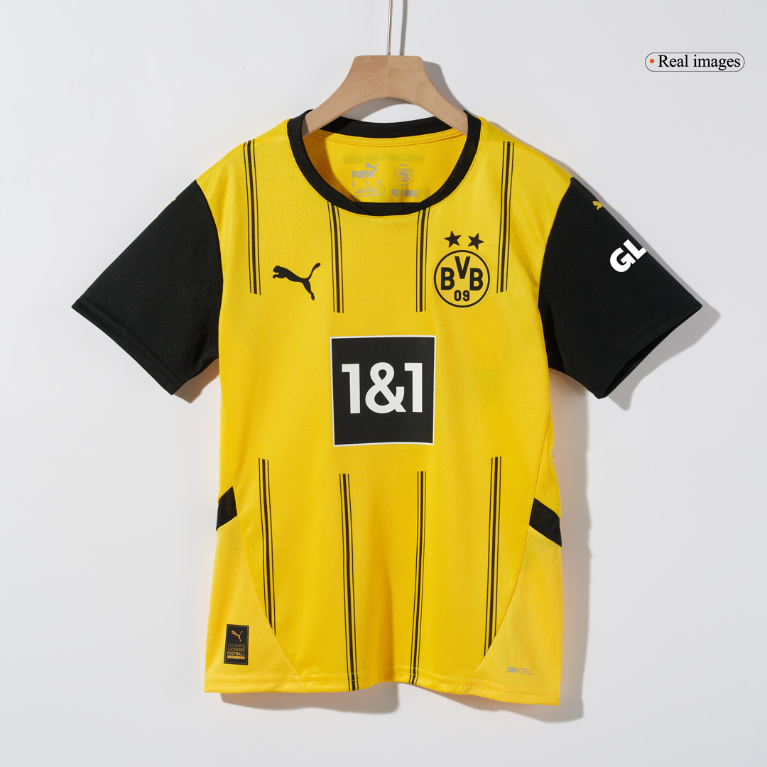 Borussia Dortmund Home Kids Soccer Jerseys Kit - gogoalshop