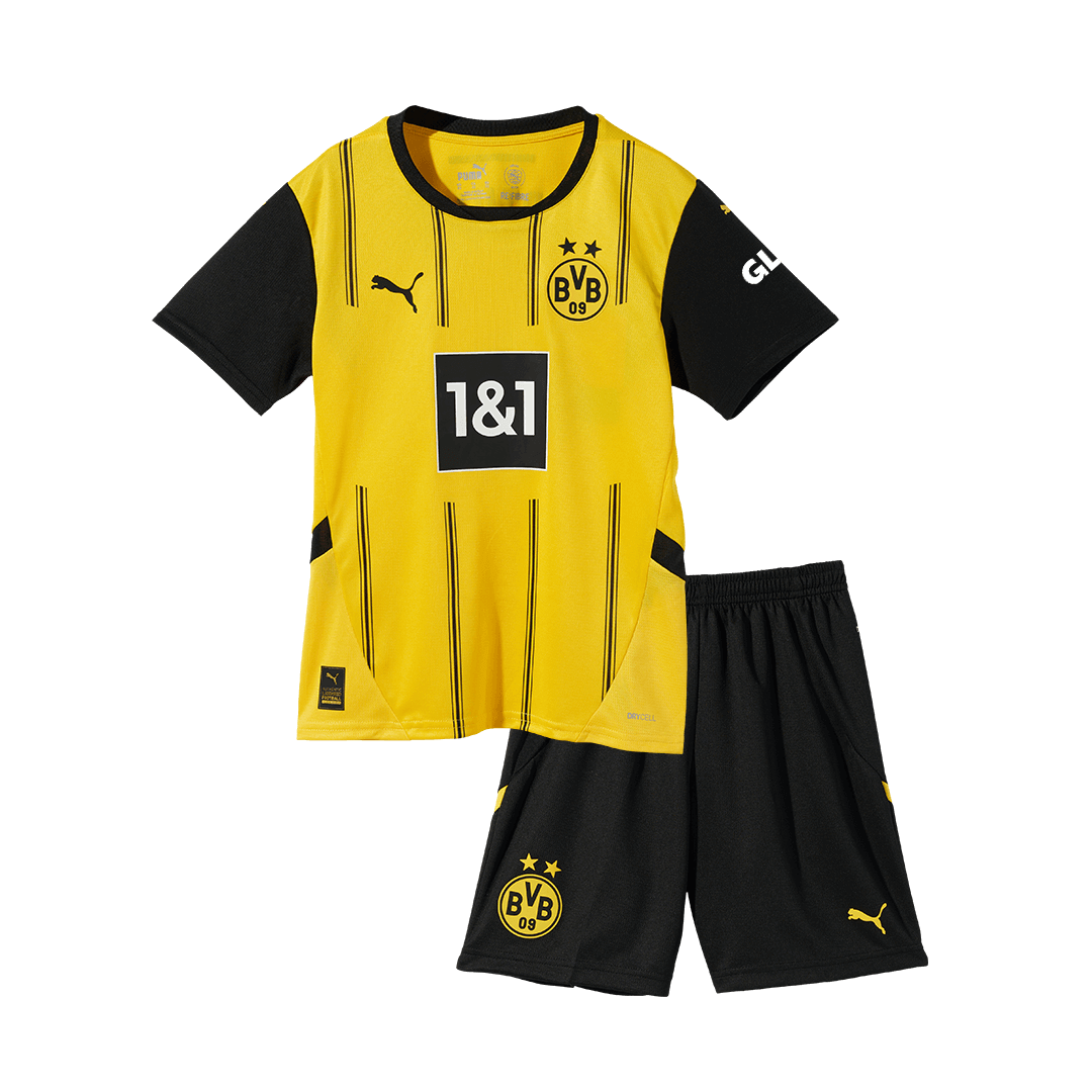 Borussia Dortmund Home Kids Soccer Jerseys Kit - gogoalshop