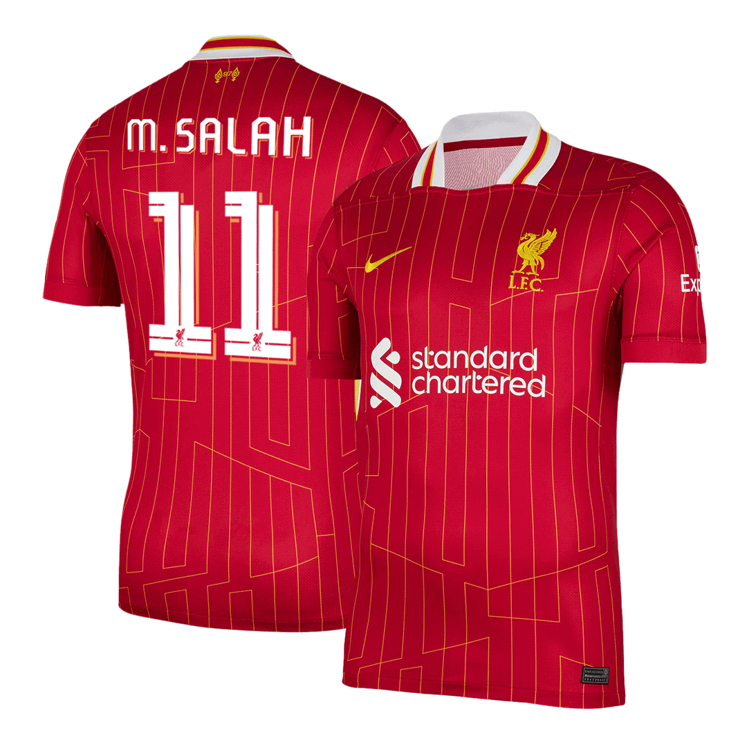 M.SALAH #11 Liverpool Home Soccer Jersey -UCL - gogoalshop