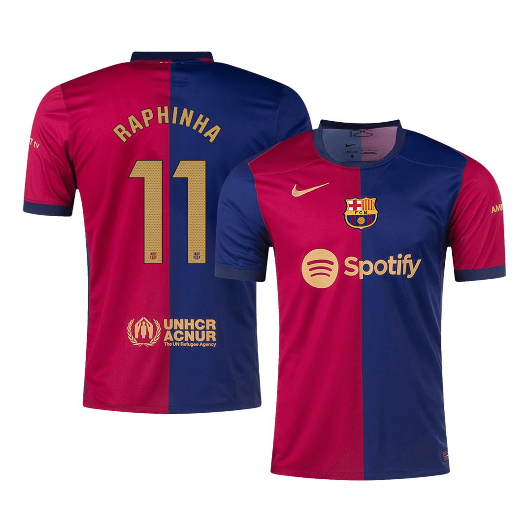 RAPHINHA #11 Barcelona Home Soccer Jersey - gogoalshop