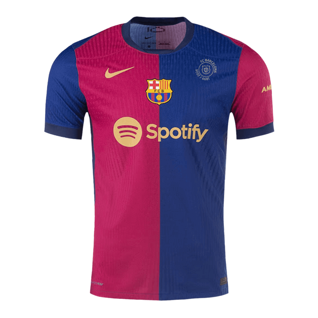 Barcelona Home Authentic Soccer Jersey - 125th Anniversary - gogoalshop