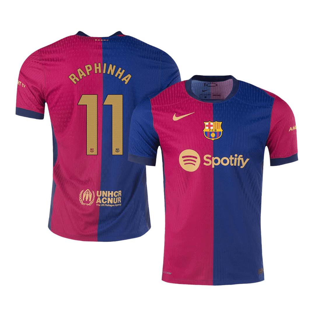 RAPHINHA #11 Barcelona Home Authentic Soccer Jersey - gogoalshop