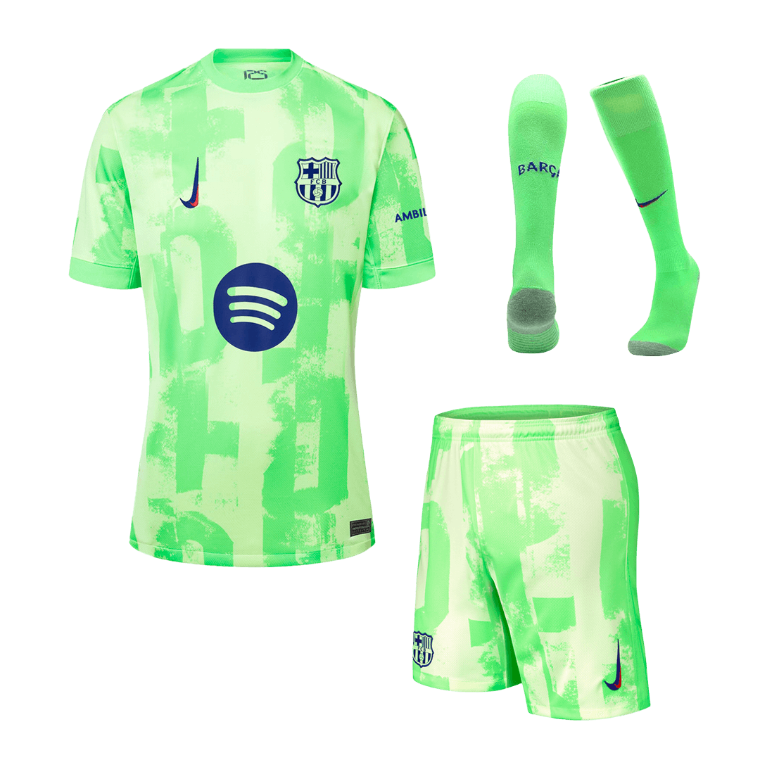 Barcelona Third Away Jerseys Full Kit- (Spotify Logo Without Text) - gogoalshop