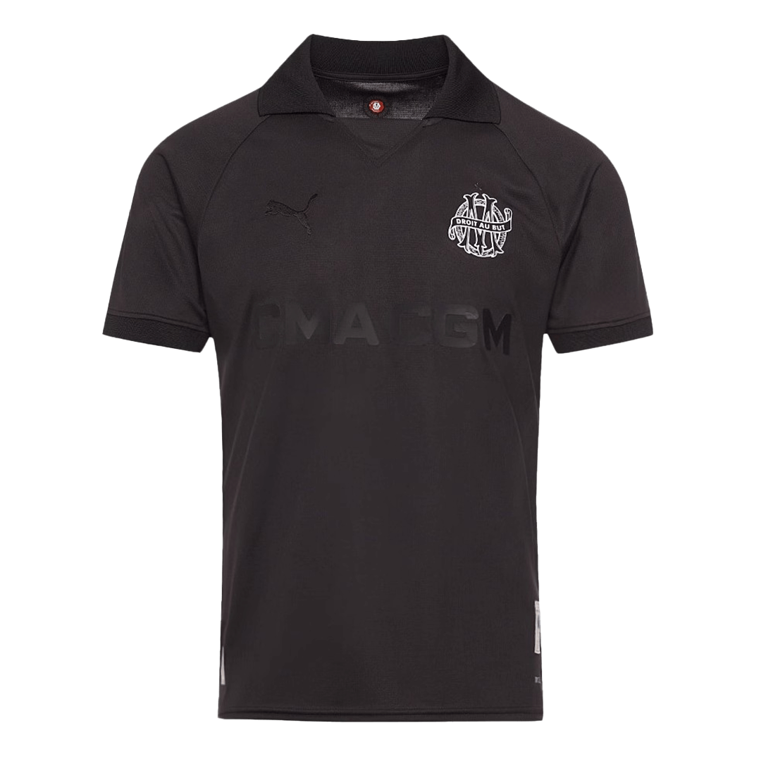 Marseille Goalkeeper Soccer Jersey Black - 125th Anniversary - gogoalshop