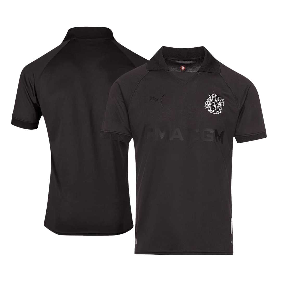 Marseille Goalkeeper Soccer Jersey Black - 125th Anniversary - gogoalshop