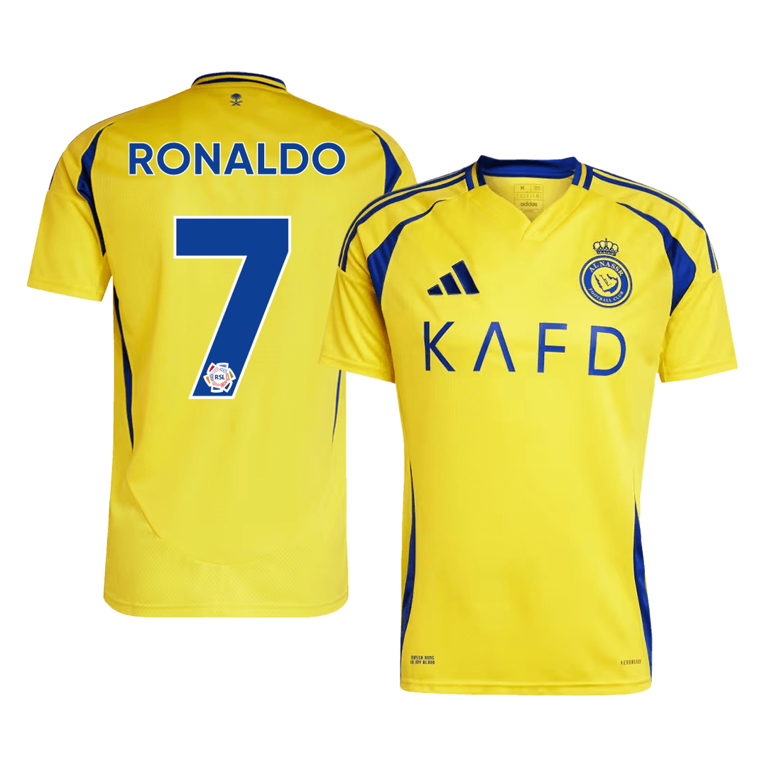RONALDO #7 Al Nassr Home Soccer Jersey - gogoalshop