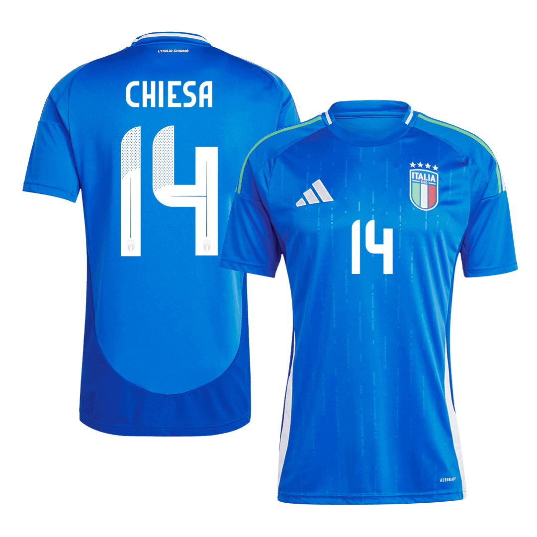 CHIESA #14 Italy Home Soccer Jersey EURO - gogoalshop