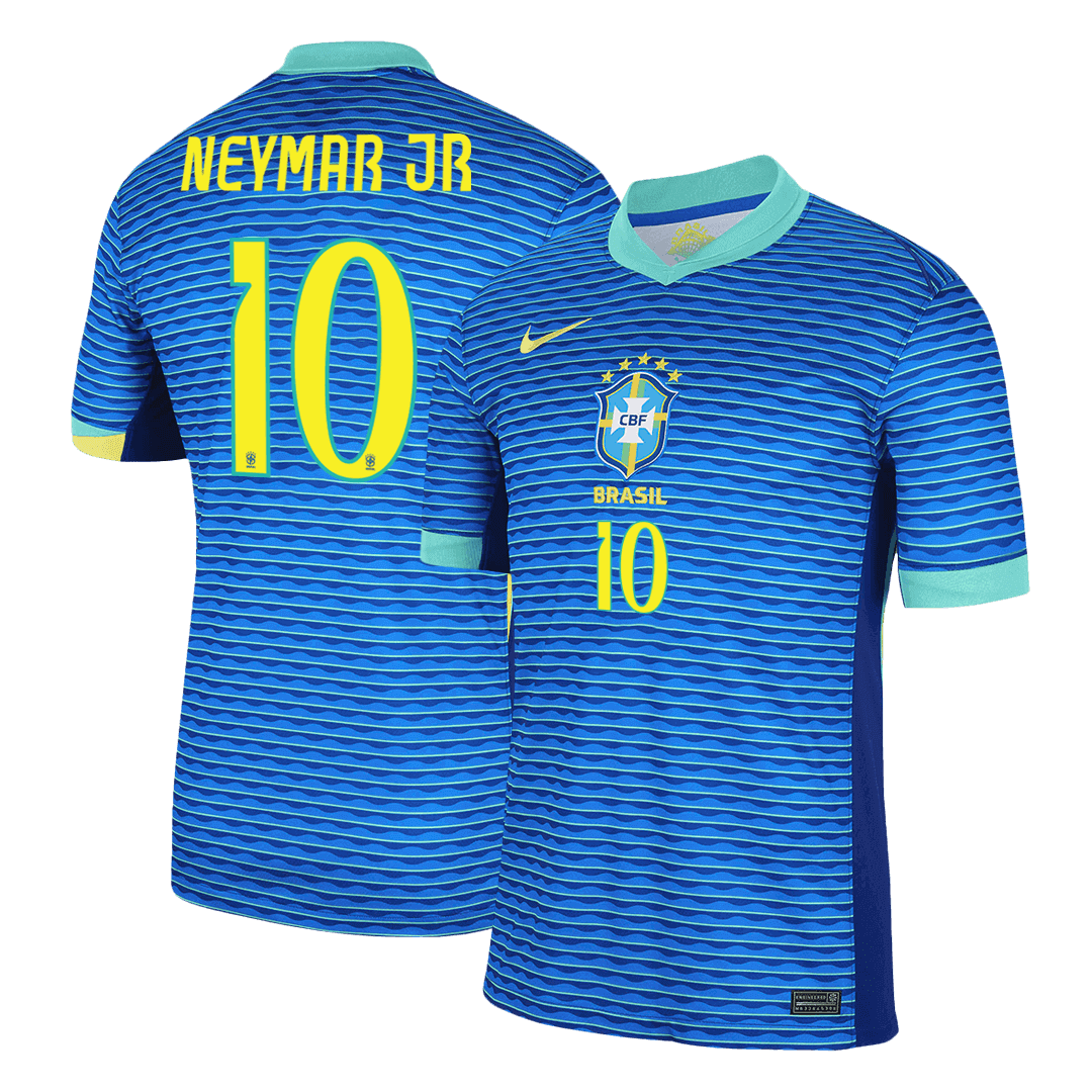 NEYMAR JR #10 Brazil Away Soccer Jersey - gogoalshop